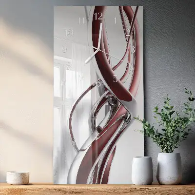 Horloge murale en verre rectangulaire Modèle