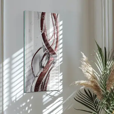 Horloge murale en verre rectangulaire Modèle