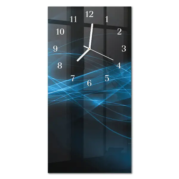 Horloge murale en verre rectangulaire Abstraction