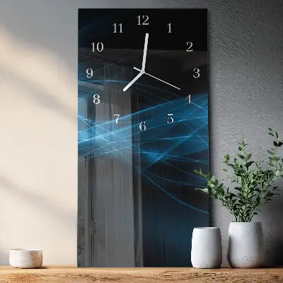 Horloge murale en verre rectangulaire Abstraction