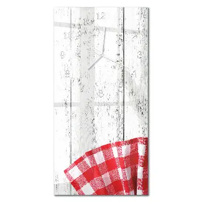 Horloge murale en verre rectangulaire Modèle
