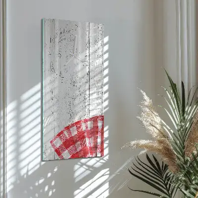 Horloge murale en verre rectangulaire Modèle