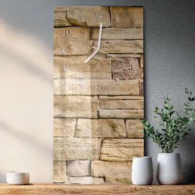 Horloge murale en verre rectangulaire Mur