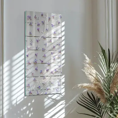 Horloge murale en verre rectangulaire Modèle