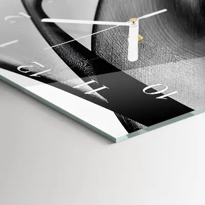 Horloge murale en verre rectangulaire Modèle