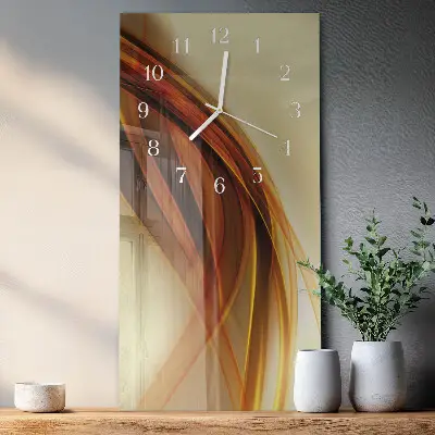 Horloge murale en verre rectangulaire Modèle