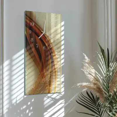 Horloge murale en verre rectangulaire Modèle