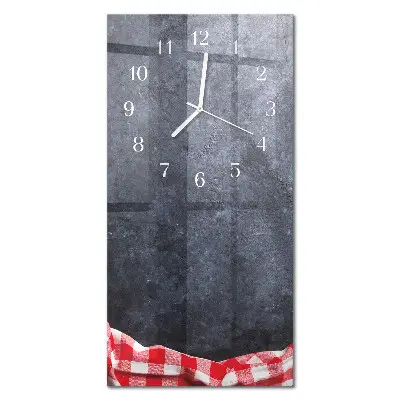Horloge murale en verre rectangulaire Table en marbre