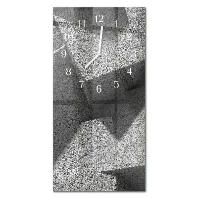 Horloge murale en verre rectangulaire Table en marbre
