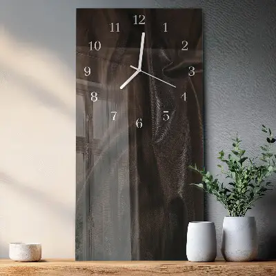 Horloge murale en verre rectangulaire Velours