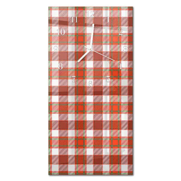 Horloge murale en verre rectangulaire Filet