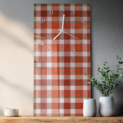 Horloge murale en verre rectangulaire Filet