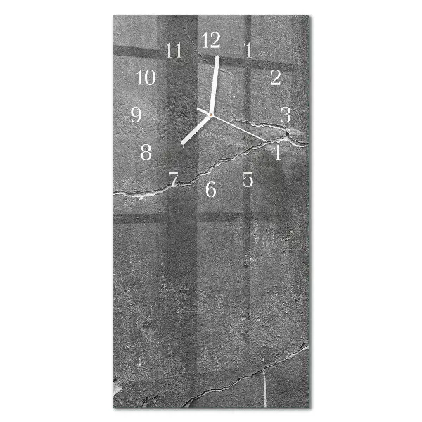 Horloge murale en verre rectangulaire Mur de pierre