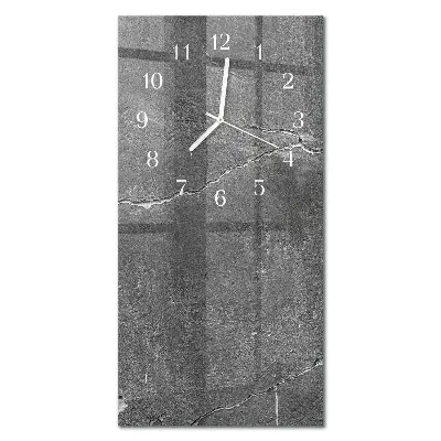 Horloge murale en verre rectangulaire Mur de pierre