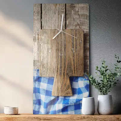 Horloge murale en verre rectangulaire Planches à découper