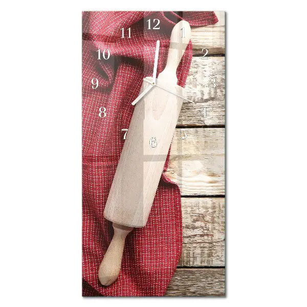 Horloge murale en verre rectangulaire Rouleau