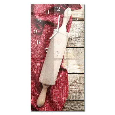 Horloge murale en verre rectangulaire Rouleau