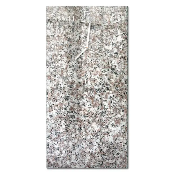 Horloge murale en verre rectangulaire Graphite