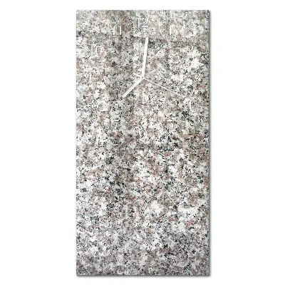 Horloge murale en verre rectangulaire Graphite