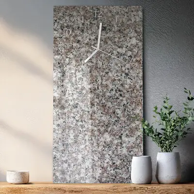 Horloge murale en verre rectangulaire Graphite