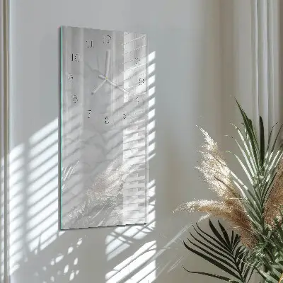 Horloge murale en verre rectangulaire Papier