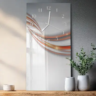 Horloge murale en verre rectangulaire Modèle