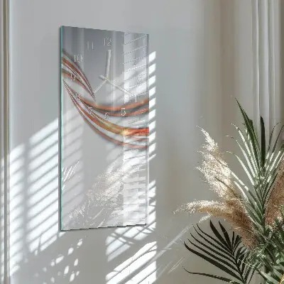 Horloge murale en verre rectangulaire Modèle