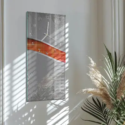 Horloge murale en verre rectangulaire Patrouille