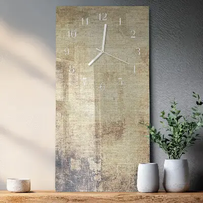 Horloge murale en verre rectangulaire Plastique