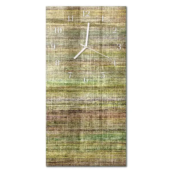 Horloge murale en verre rectangulaire Tissu