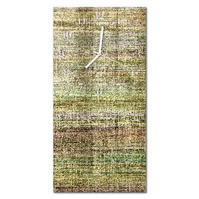 Horloge murale en verre rectangulaire Tissu