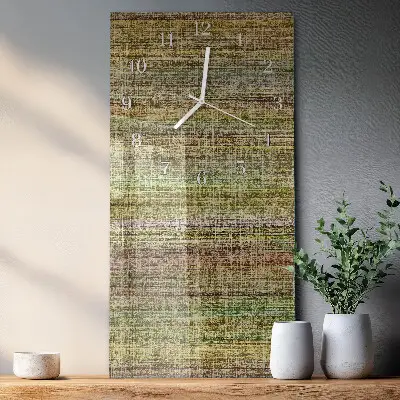 Horloge murale en verre rectangulaire Tissu