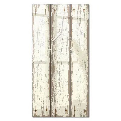 Horloge murale en verre rectangulaire Planches de bois