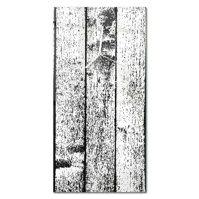Horloge murale en verre rectangulaire Bois