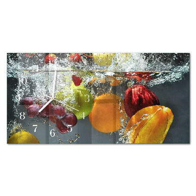 Horloge murale horizontale Fruit unique