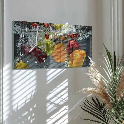 Horloge murale horizontale Fruit unique