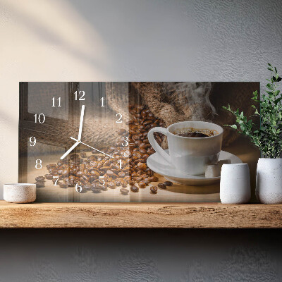 Horloge murale horizontale Infusion sombre