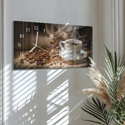 Horloge murale horizontale Infusion sombre