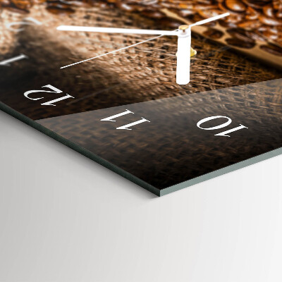 Horloge murale horizontale Infusion sombre