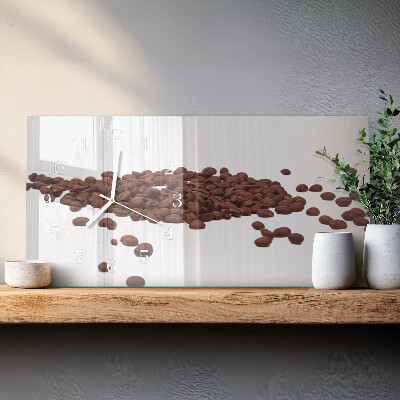 Horloge murale horizontale La caféine dans les haricots