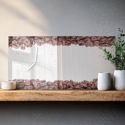 Horloge murale horizontale Café en grains