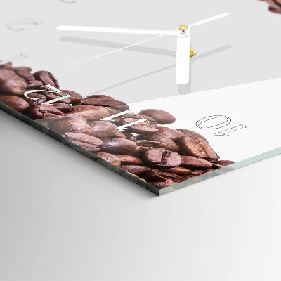 Horloge murale horizontale Café en grains