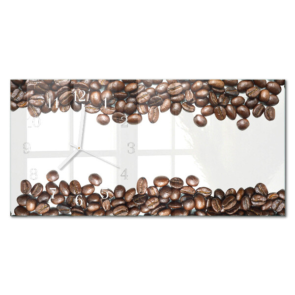 Horloge murale horizontale Matière première de café
