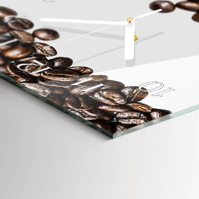 Horloge murale horizontale Matière première de café