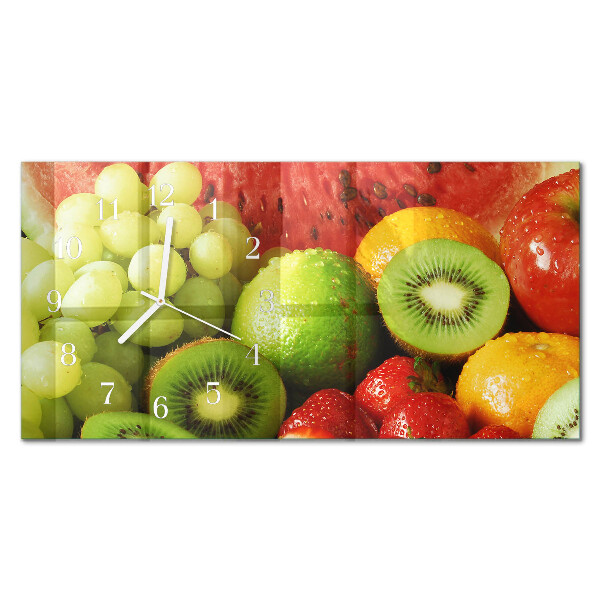 Horloge murale horizontale Produits à base de fruits