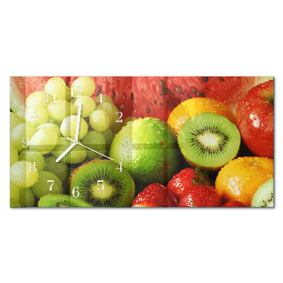 Horloge murale horizontale Produits à base de fruits