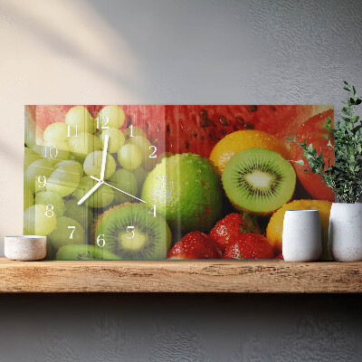 Horloge murale horizontale Produits à base de fruits