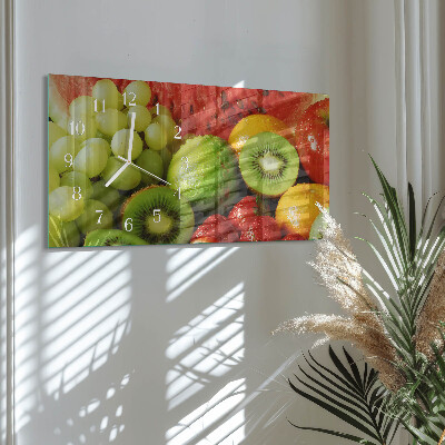 Horloge murale horizontale Produits à base de fruits