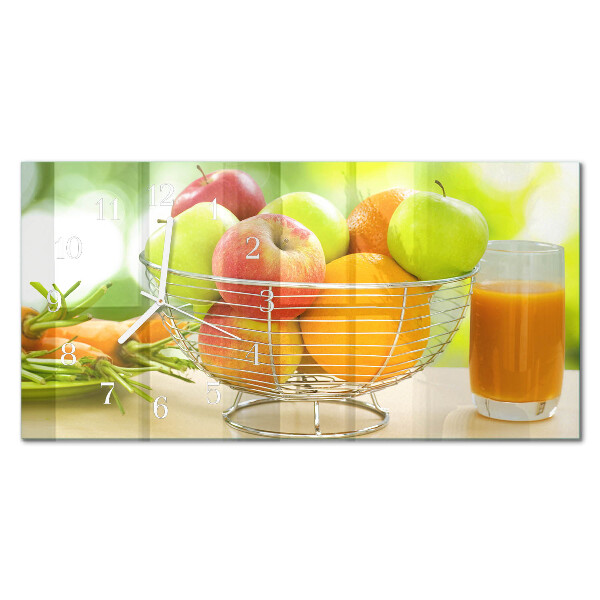 Horloge murale horizontale Fruits et nectar