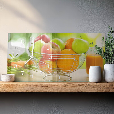 Horloge murale horizontale Fruits et nectar